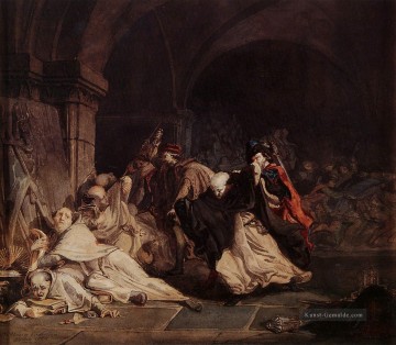  romantischer Kunst - Das Massaker der Mönche von Tamond romantischer Sir Lawrence Alma Tadema